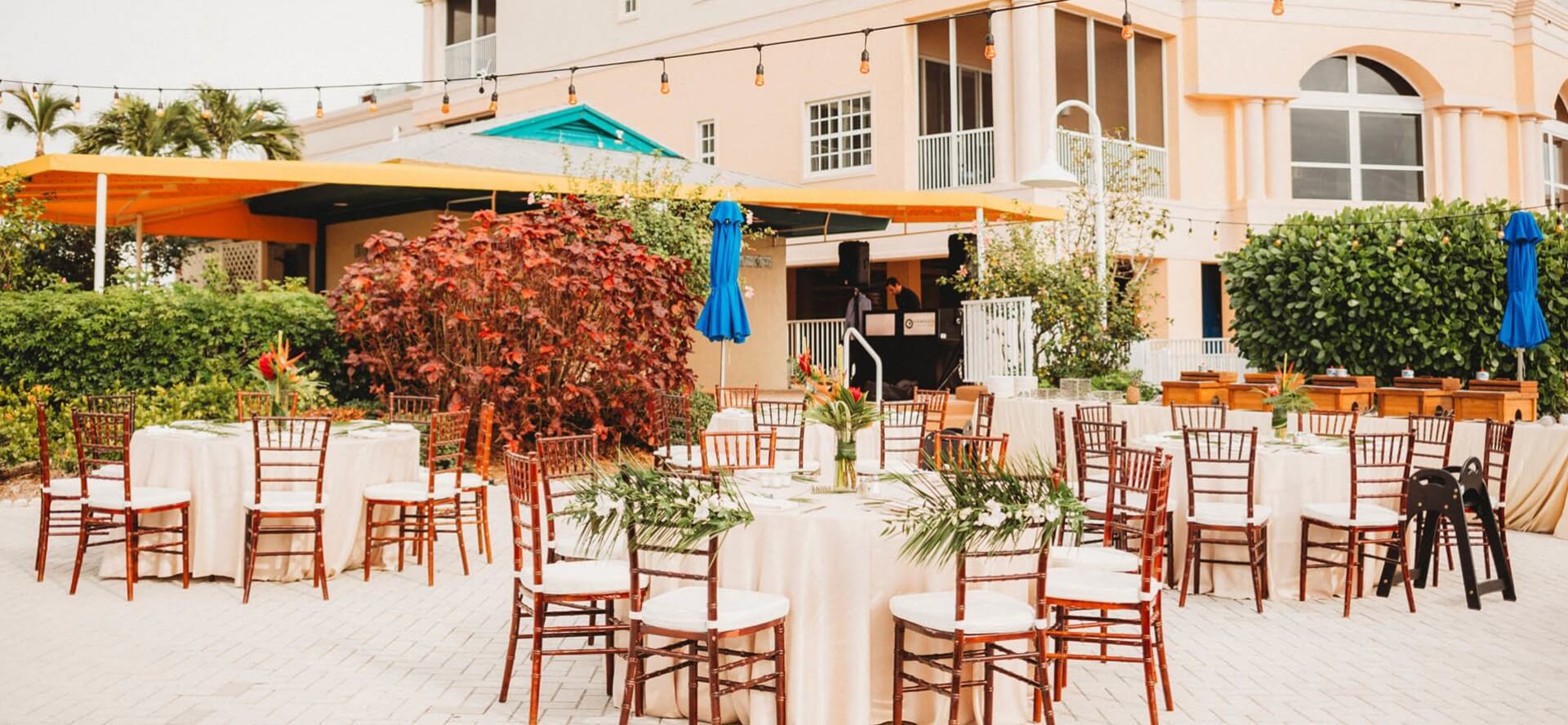 Florida outdoor wedding venue at Pink Shell Resort