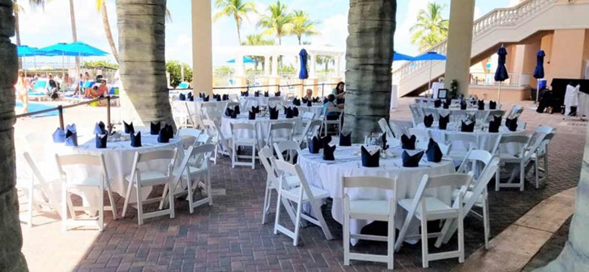 Outdoor and beachfront event space can be yours at Pink Shell Beach Resort and Marina