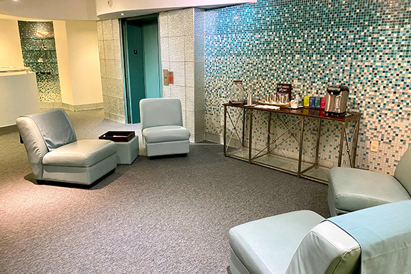 Spa lounge area